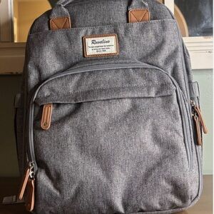 Roverline Gray Baby Bag Backpack